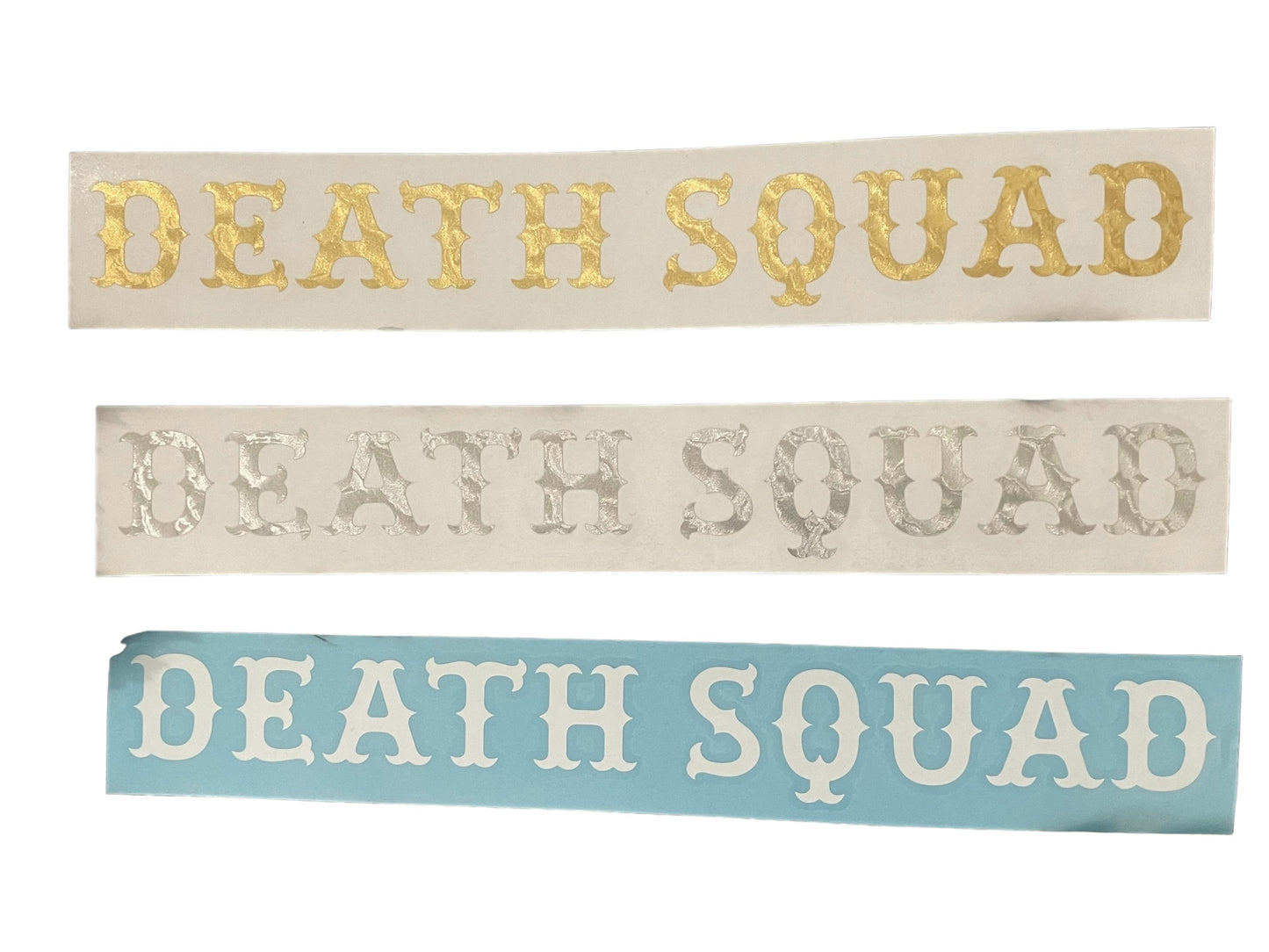 DEATH SQUAD SWING ARM STICKER
