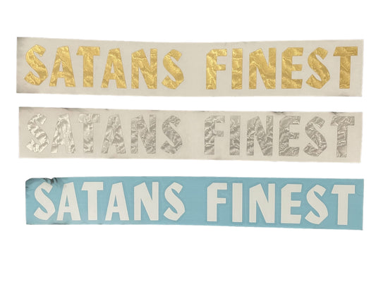 SATAN'S FINEST SWING ARM STICKER